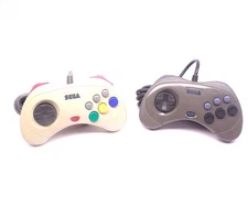 Sega Saturn Controller OEM Official Wired HSS-0101 Black White - Pick Color