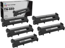 LD 5pk Comp Black Laser Cartridge for Brother Toner TN660 TN-660 HL-L2300D NEW