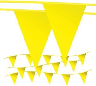 Pennant Banner Flags - OSHA 500lb Rated Safety Rooftop Flagging Traffic Party &