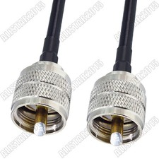 UHF PL259 Male to UHF PL-259 Male Plug Connector Lot RF Coax Cable RG58 for WiFi