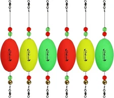 Dovesun Fishing B-Oval-Buoyancy:1.1oz(30g)-Float Length:2.48in/63mm*6pcs 