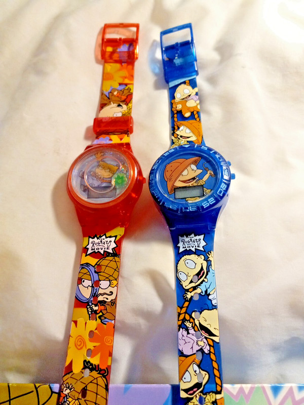 Vintage The Rugrats Movie Watches  - Set of Two Need Batteries