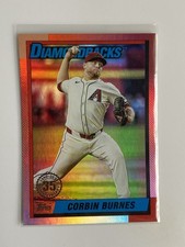 2025 Topps Update Series - 1990 Topps Baseball Corbin Burnes #U90-45 Pink Foil
