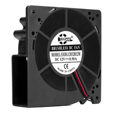 12V Blower Centrifugal Fan 120Mm X 32Mm 1232,High Airflow CFM Speed,Dual Ball Be