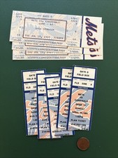 1995 Mets ticket stub lot HUSKEY 1st MLB HR NOMO VALENZUELA win GWYNN strike gms