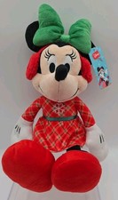 Disney Minnie Mouse Holiday Plush 15" Collectable Toy Brand New With Tags