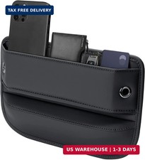 Premium Leather Car Seat Gap Filler Organizer 0.2"-1.2" Gaps , Clever Gifts for