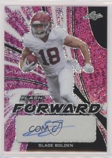 2022 Leaf Flash Forward Pink Metalized Sparkles 4/15 Slade Bolden #SB1 Auto 0u66
