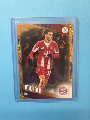 2025-26 Topps UCC UEFA Jamal Musiala Bayern #130  Gold Inferno Holo Sparkle /50