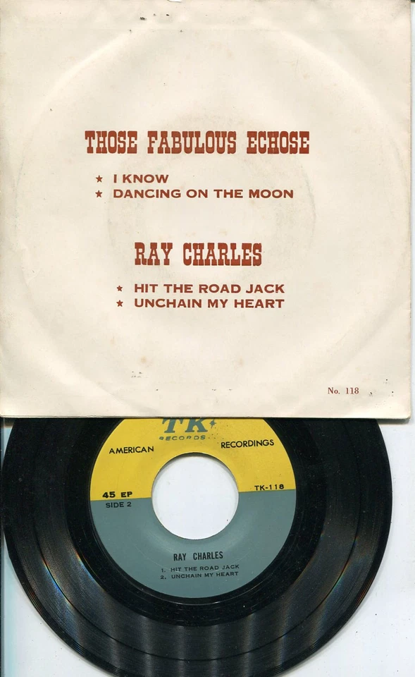 THOSE FABULOUS ECHOSE/ RAY CHARLES/ "I KNOW" THAI THAILAND EP 7" 45RPM Foto 3 de 3