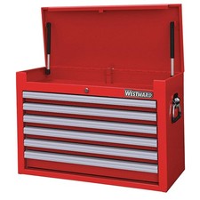 WESTWARD 32H833 Powder Coated Red,Light Duty,Top Chest 32H833