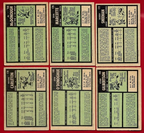 1971-72 OPC O PEE CHEE HOCKEY CARD + ERROR VARIATION 133-264 & BOOKLET SEE LIST - Picture 180 of 472