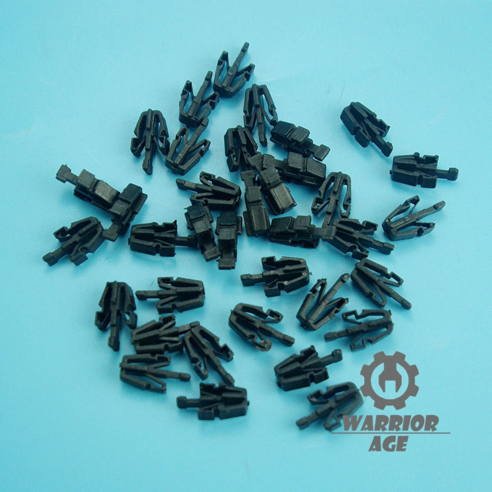 Qty50 Nylon Clip Retainer Grill # MB153825 For Toyota Mitsubishi Honda Mazda Foto 4 de 4