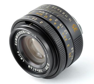 Leica Summicron-M 35mm f2 ASPH Lens Black 6 Bit Code 11879
