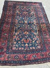 AN AWESOME BLUE BACKGROUND COLOR FLORAL RUG — photo 1