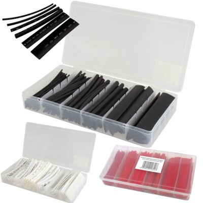300 x Schrumpfschlauch 3x Box BLANKO 10cm Schrumpfrate 2:1 Shrink Tube Sortiment