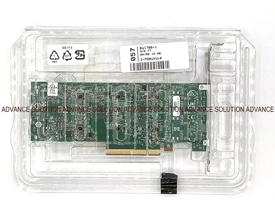 New Dell Qlogic QL41164HFRJ Quad Port 10GbE RJ-45 10GBase-T Network Card 33M0K - Image 2 of 4