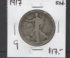 1917-Silver Walking Liberty Half Dollar