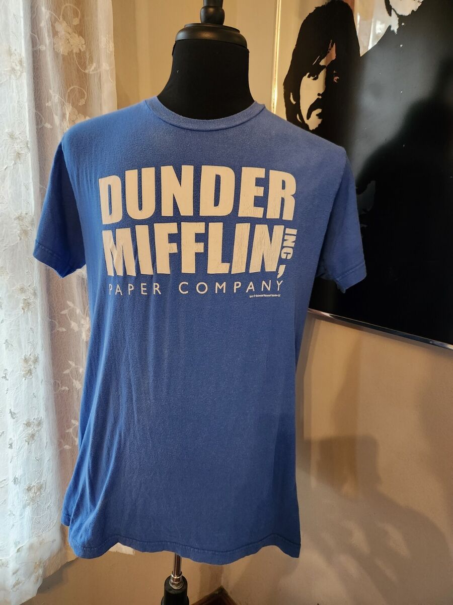 Dunder Mifflin Logo Mens Crew Neck Short Sleeve Classic Fit