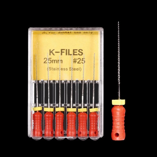 5 Packungen Dental K-Feilen 31/25/21 mm Handfeilen Endodontie Edelstahl - Bild 8 von 29