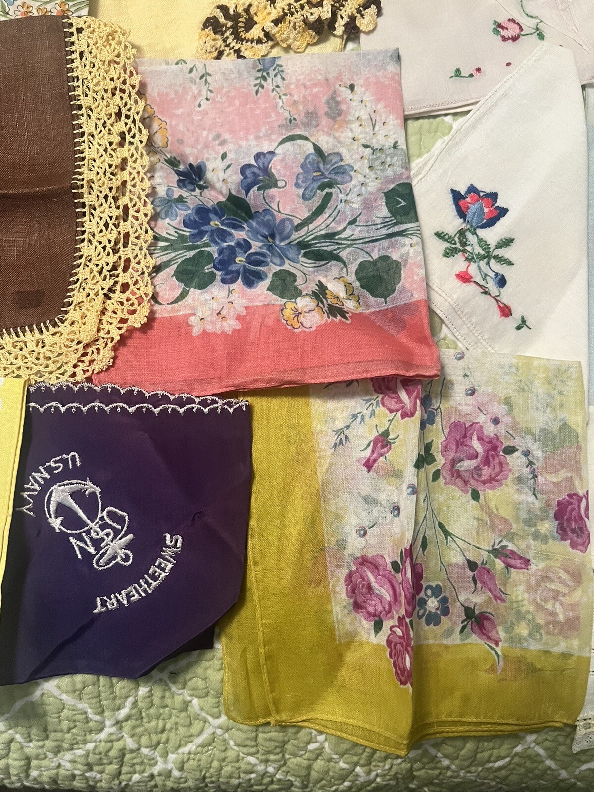 Large Lot of 42 Vintage Ladies Hankies Multicolor Florals 2 eBay