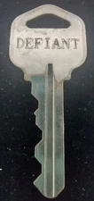 Vintage Door Key DEFIANT 43636 Appx 2-1/8” House Locks Gate Security Pool
