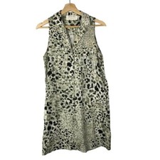 Anthropologie Cloth & Stone Spotted Sleeveless Mini Utility Dress XS