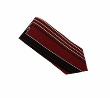 Oscar De La Renta Mens Tie 100 Silk Maroon Burgundy Necktie Neckwear