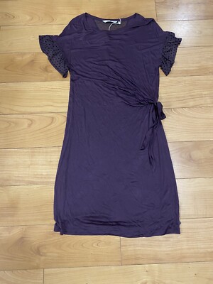 Numph Ladies Dress Jersey Dress Plum S Uk Eu 36 UK