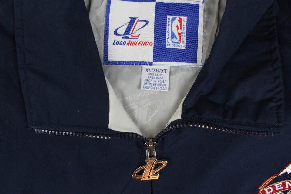 Denver Nuggets Vintage 90's Logo Athletic Full Zip Windbreaker Jacket