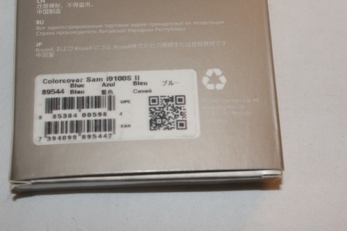 SAMSUNG GALAXY S II Custodia Cover Per Telefono Blu - Foto 2 di 2