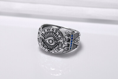 H.T.W.S.S.T.K.S Abbreviation Mason Ring King Solomon's Crown Jewelry