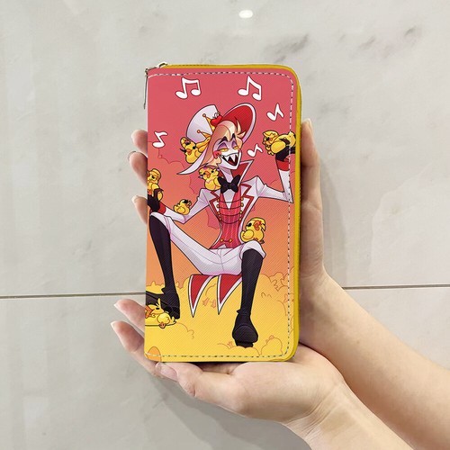 Hazbin Hotel Cartera de Cuero Mujeres Cubierta Larga para Tarjetas Monedero Estuche Estolas Bolso de Mano - Imagen 19 de 28