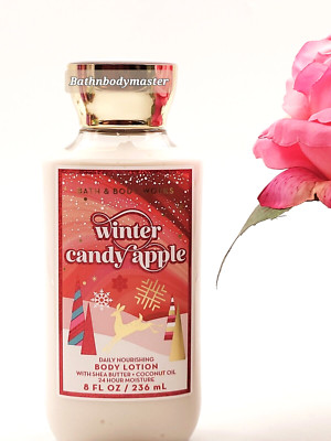 Bath and Body works WINTER CANDY APPLE Body LOTION cream Shea Vitamin E 8oz 