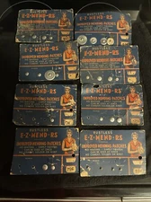 8 Cards Vintage 1920's MENDETS  E-Z-MEND-RS KIT  Mending Patches for Pots Pans