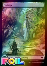 x1 Swamp BLB Bloomburrow MTG 270 FOIL FULL ART BASIC LAND M/NM 1x