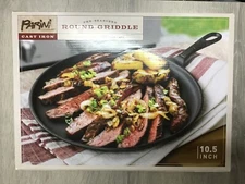 Parini Cast Iron 10.5" Round Griddle - NEW