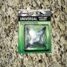 NEW DANCO 88517 PK (2) UNIVERSAL CROSS ARM STYLE CHROME FAUCET HANDLES 5861257 