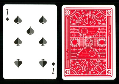 Playing card Star Wars Dark Side Red - 7 of Spades ZT 24