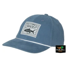 NEW BANDED PERFORMANCE GEAR BOATERS CAP - FISHING LOGO HAT - 