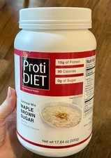ProtiDIET Maple Brown Sugar Oatmeal Jar, High Protein Low Carb 20ct of 2026