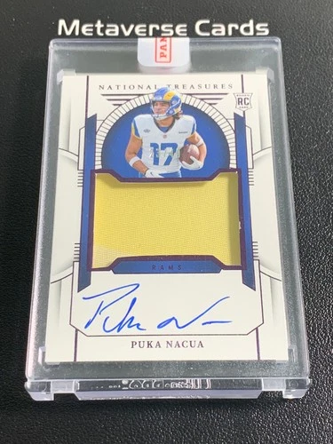 2023 Panini National Treasures NFL Puka Nacua Rookie RC Patch Auto RPA 23/49
