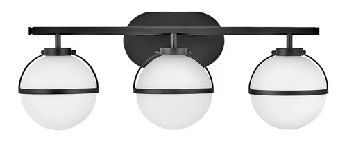 Hinkley Hollis 24" Wide Black 3-Light LED Bath Light - Picture 2 of 7