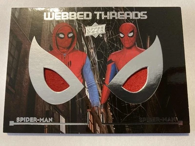 2017 Upper Deck Marvel Spider-Man Homecoming Dual Memorabilia Homemade suit Hood - Photo 1/2