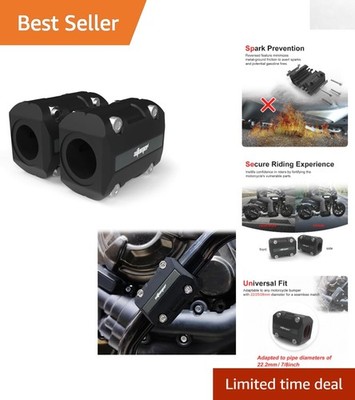 Shock-Absorbing Engine Guard Bumpers - Crash Bar Protectors for 22mm, 25mm, 28mm
