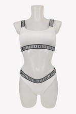 Costume da bagno donna Bikkembergs taglia 38 (M) bianco nuovo bikini set bikini estivo