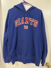 NFL Team Apparel New York Giants Blue XL Sweatshirt Hoodie Football NFL Official