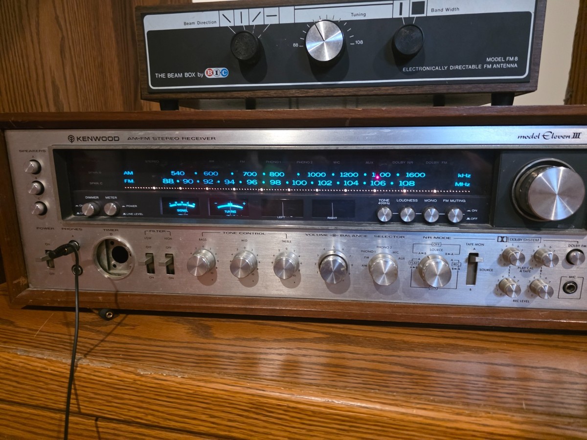 Vintage Home Stereo Recievers Kenwood Model Eleven III | eBay
