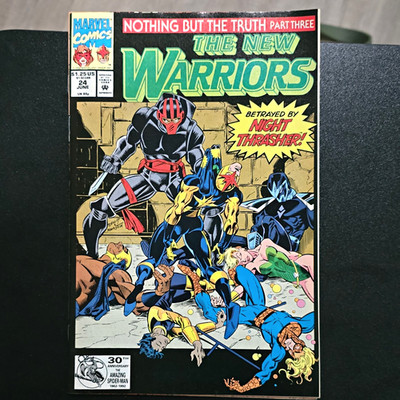 Marvel Comics The New Warriors #21 CGC 9.2 Signed Fabian Nicieza Newsstand