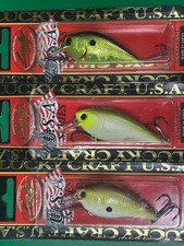 3 Lucky Craft Squarebill Crankbaits Silent Models Asst.